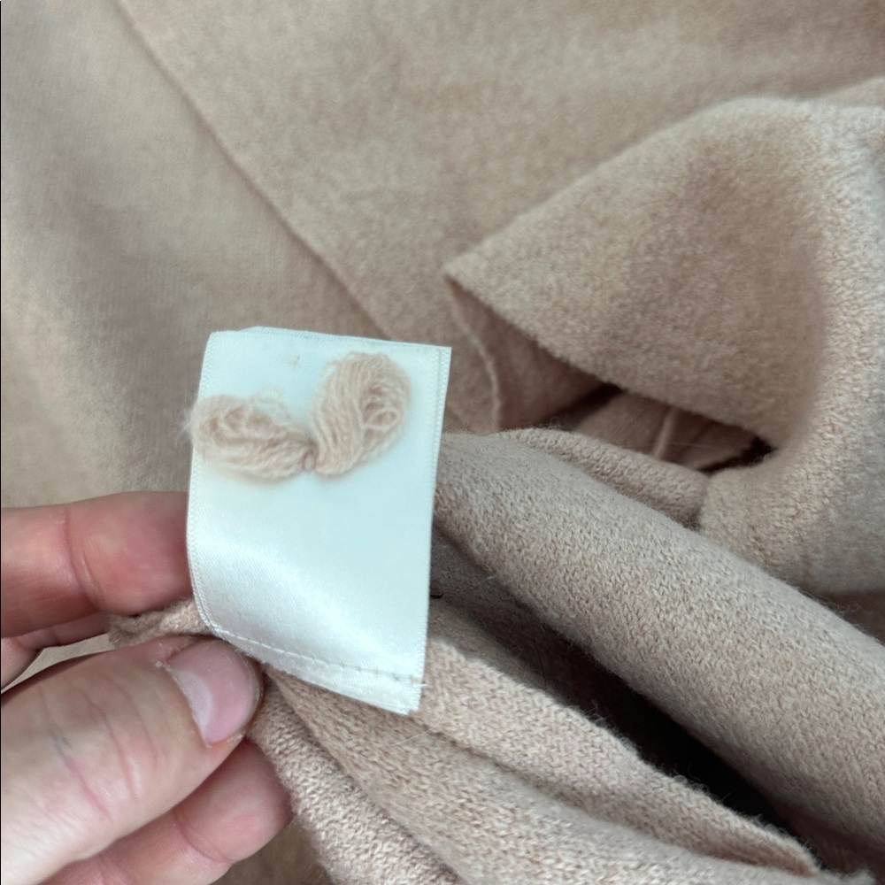 Anthropologie MOTH cascading Sleeveless Tan Open Cardigan M/L - Picture 4 of 6
